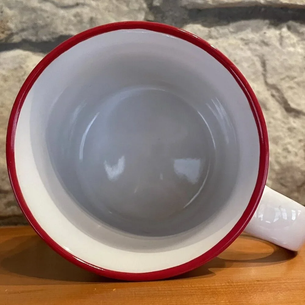 Bass Pro Shop Coffee Mug Hunting Holiday Stag Deer Reindeer Cardinal Oversized